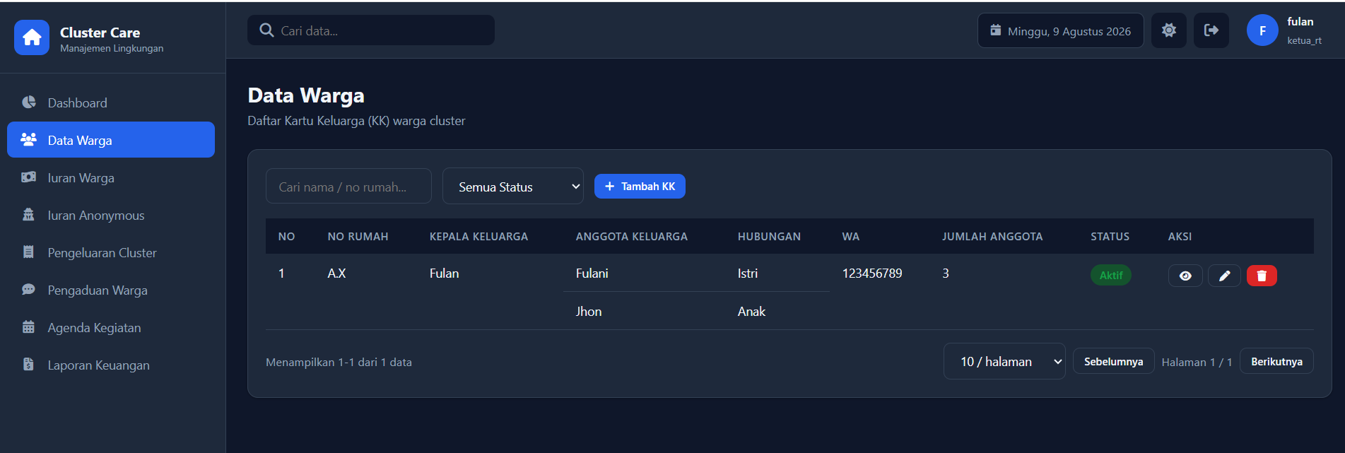 Data Warga